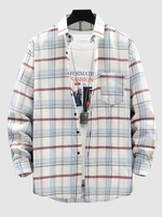 Chemise à Carreaux S Blanc