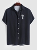 Chemise à Imprimé Couronne K à Manches Courtes Xl Noir