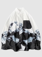 Chemise à Imprimé Peinture D