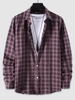 Chemise à Manches Longues et à Imprimé Carreaux Xxl Multi a