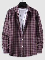 Chemise à Manches Longues et à Imprimé Carreaux Xxl Multi a