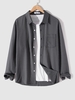Chemise à Rayure Verticale à Manches Longues Xl Multi a