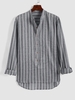 Chemise Asymétrique à Rayures Xl Gris foncé