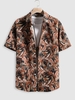 Chemise avec Boutons sur le Devant et à Imprimé Cachemire Xl Marron foncé