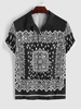 Chemise Boutonnée à Imprimé Cachemire S Noir graphite