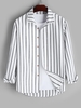 Chemise Boutonnée à Rayure Fine S Blanc