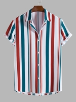 Chemise Boutonnée à Rayure Verticale Xl Multi b