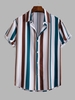 Chemise Boutonnée à Rayure Verticale Xl Vert profond