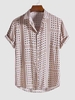 Chemise Boutonnée Motif de Fleur et de Pois en Avant S Rose