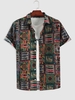 Chemise Boutonnée Motif Ethnique Xxl Multi a