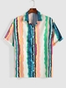 Chemise Boutonnée Teintée Colorée Imprimée S Multi a