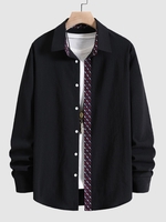 Chemise Chiffonnée à Carreaux L Noir