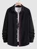 Chemise Chiffonnée à Carreaux M Noir