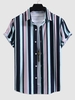 Chemise Décontractée à Rayure Verticale S Multi a