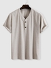 Chemise de Bureau à Imprimé Rayure Fine Manches Courtes à Col V S Blanc antique