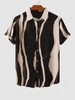 Chemise de Vacances à Imprimé Abstraite à Manches Courtes Xl Noir