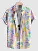 Chemise de Vacances Teintée à Manches Courtes Xxl Multi a