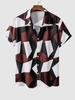 Chemise en Blocs de Couleurs à Manches Courtes S Finch rosé