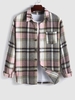 Chemise en Flannelle à Carreaux Xxl Rose léger