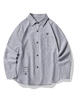 Chemise Graphique Imprimée Boutonnée avec Poche 3xl Gris clair