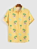 Chemise Hawa Motif de Palmier et de Cocotier M Verge d
