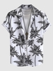 Chemise Hawa enne à Imprimé Cocotier à Manches Courtes Xl Blanc