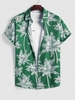 Chemise Hawa enne à Imprimé Cocotier à Manches Courtes Xl Vert profond