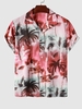 Chemise Hawa enne Motif de Cocotier à Manches Courtes S Multi a