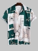 Chemise Jointive Imprimée à Col de Camp Xl Vert profond