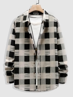 Chemise Motif à Carreaux à Manches Longues Xl Multi a