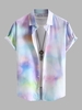 Chemise Motif de Bulles Colorées à Manches Courtes Xl Multi a