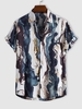 Chemise Motif de Peinture D