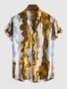 Chemise Motif de Peinture D