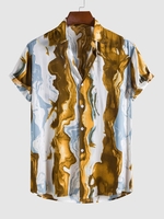 Chemise Motif de Peinture D