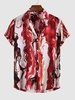 Chemise Motif de Peinture D