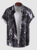 Chemise Motif Teinté à Manches Courtes M Multi a