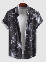 Chemise Motif Teinté à Manches Courtes M Multi a