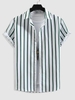 Chemise Rayée à Manches Courtes Boutonnée L Multi a