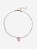 Collier avec Pendentif Papillon et Perle Fantaisie Style Rétro