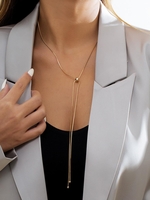 Collier Chaîne Réglable Frange Détaillé