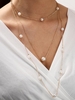 Collier Chaîne Superposé avec Fausse Perle