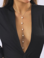 Collier de Plage Orné de Perles Fantaisies pour Mariage