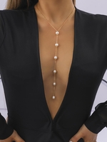 Collier de Plage Orné de Perles Fantaisies pour Mariage