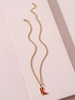 Collier Pendant Cowgirl en Métal
