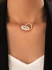 Collier Ras de Cou en Cercles et Perles Fantaisies