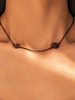 Collier Ras de Cou Motif Rose Noire pour Mariage