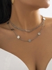 Collier Ras-du-cou à Double Couche à Paillettes