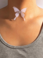 Collier Ras-du-Cou en Forme de Papillon