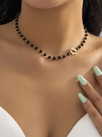 Collier Ras-du-Cou Perlé Fleuri