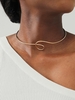 Collier Ras-du-Cou Tordu en Métal